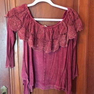 Off the shoulder altered state top